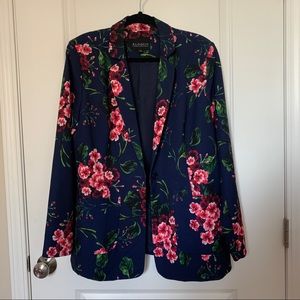 Eloquii Floral Crepe Blazer